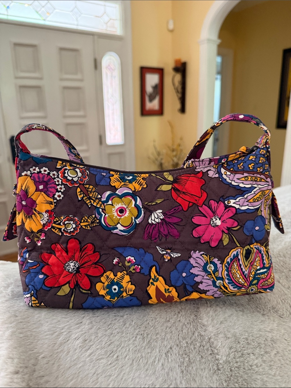 Vera Bradley Multicolor Floral Quilted Shoulder Bag - Picture 4 of 14